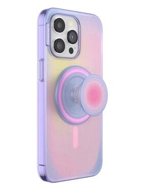 PopSocket Purple Pink Gradient iPhone 15 ProMax Case with Matching Pop Socket